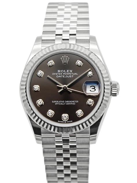 rolex datejust 31 dark grey